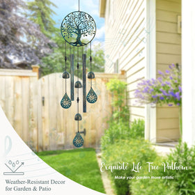Howarmer outdoor chimes enhance welcoming atmosphere on porches and windows.
