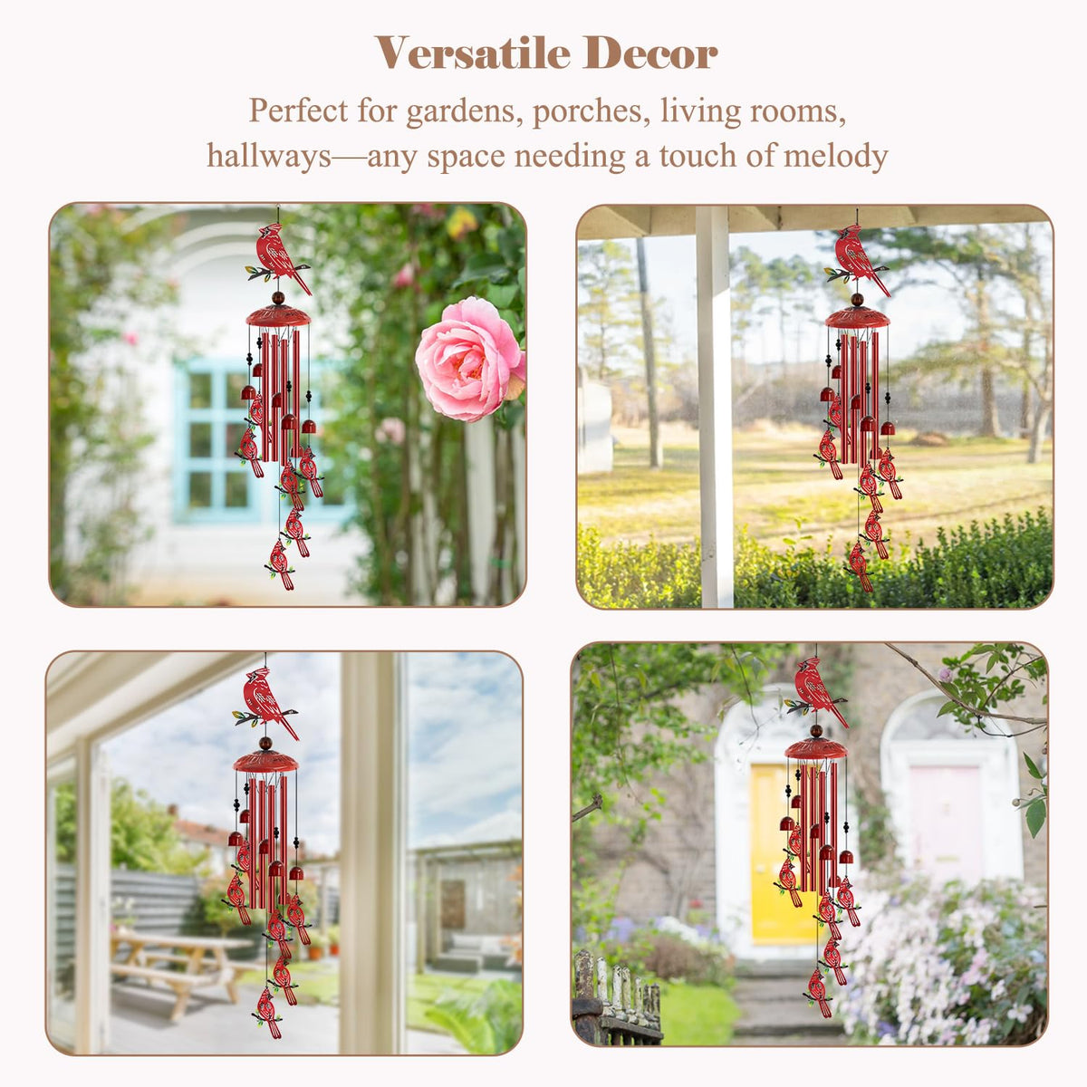 Howarmer hanging loop enables easy setup on trees, porches, or pergolas.