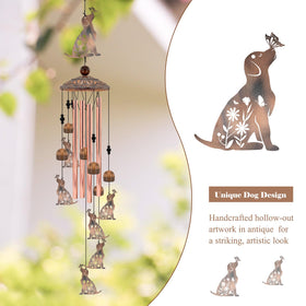 Howarmer dog windchimes small charms add playful detail