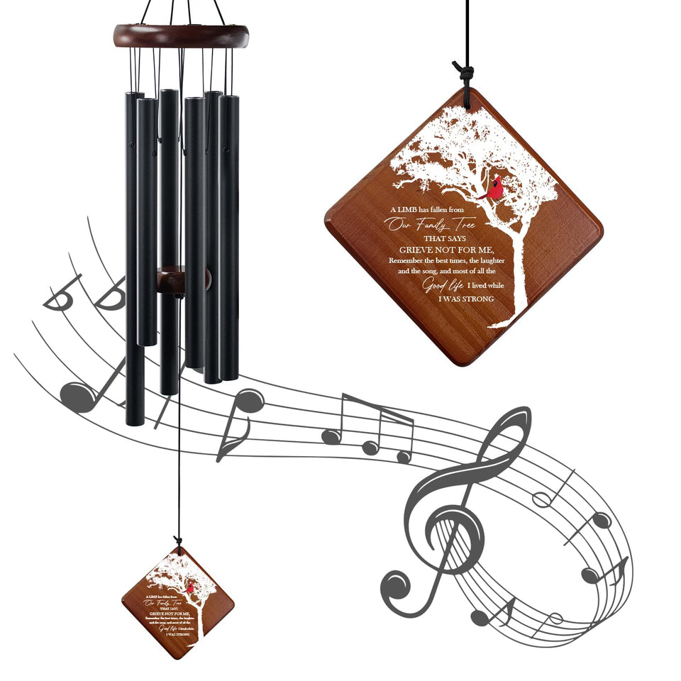 Howarmer memorial wind chimes 36 inch outdoor decor for garden spaces.