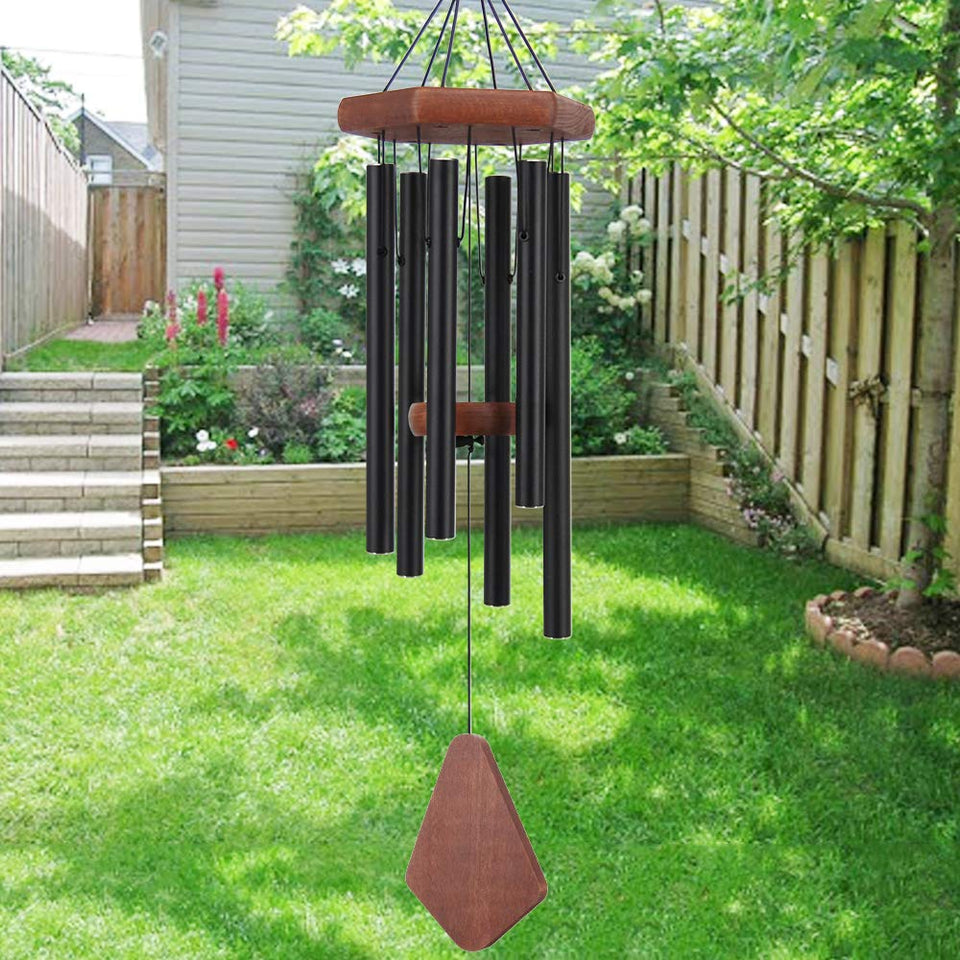 Howarmer small wind chimes 28 inch in garden for calming ambience