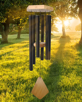 Howarmer wind chimes 30-inch deep tone with outdoor ambiance for patios and gardens.