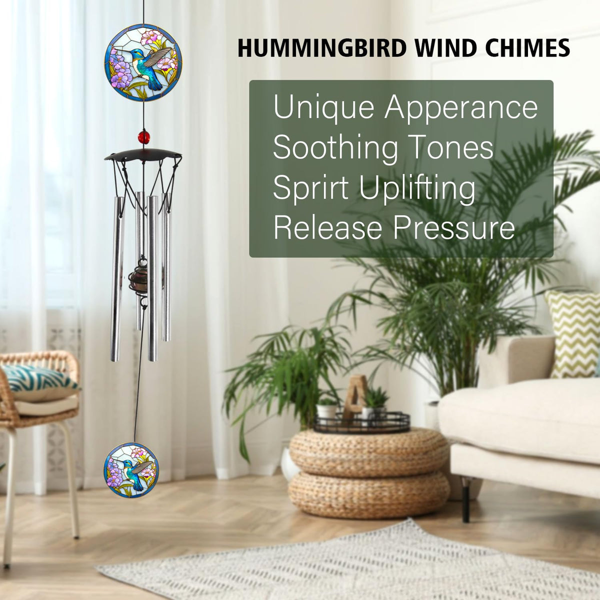 Howarmer wind chimes decorate garden and outdoor spaces