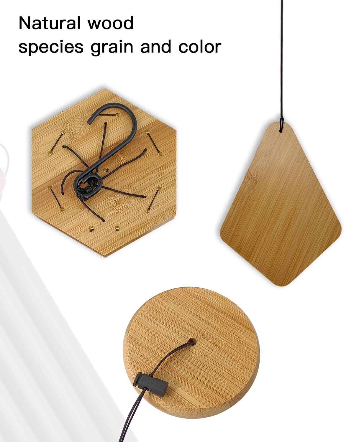 Howarmer wind chimes suit indoor and outdoor decor with elegant black finish.