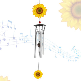 Howarmer wind chimes outdoor sunflower design for clear, soothing garden tunes.