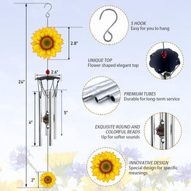 Howarmer wind chimes patio and garden decor adding vibrant outdoor charm.