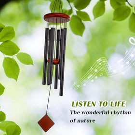Howarmer wind chimes for patio add outdoor decor with rich tones.