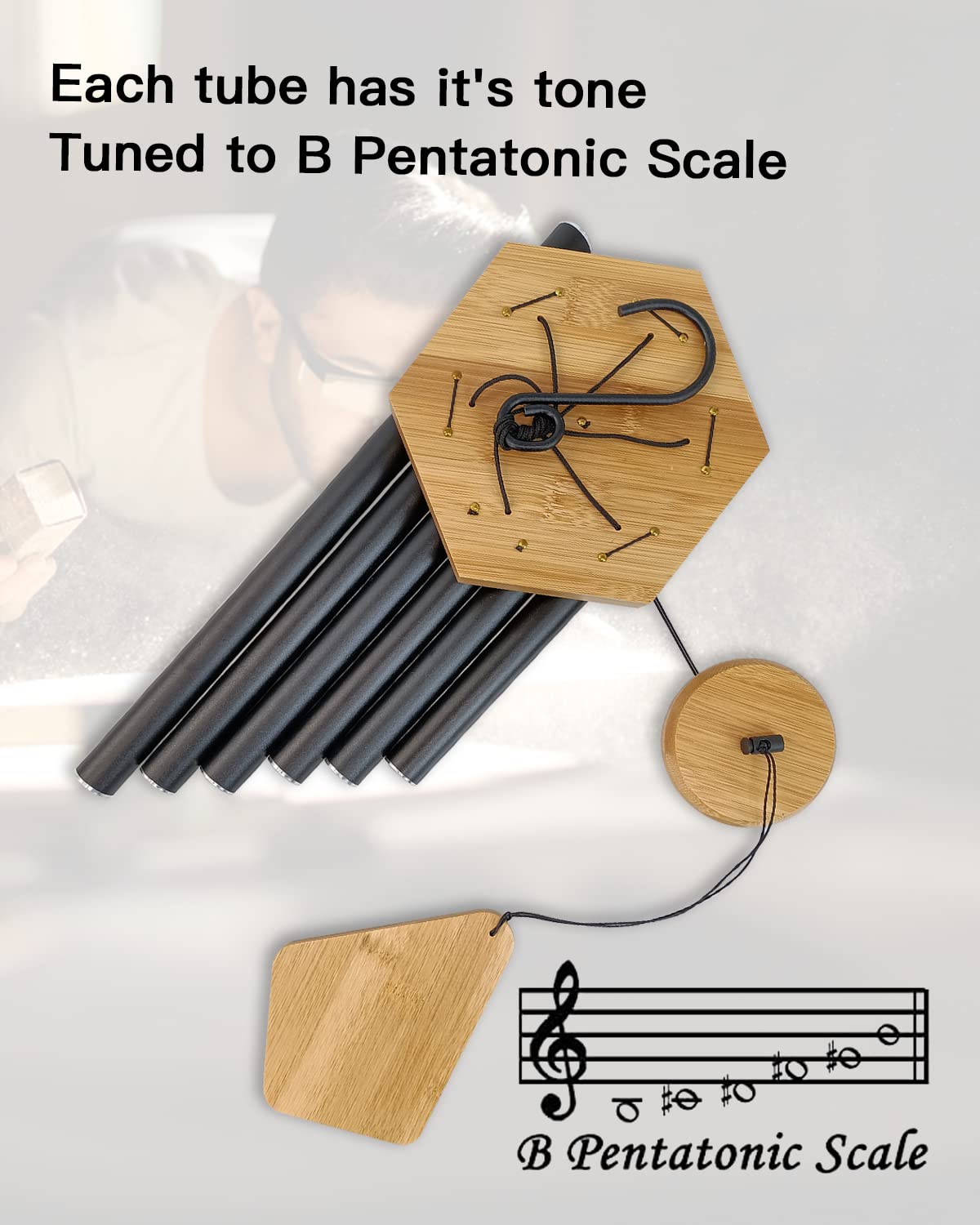 Howarmer wind chimes with waterproof coating endure wind and rain in any outdoor space.