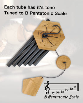 Howarmer wind chimes with waterproof coating endure wind and rain in any outdoor space.