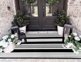 HOXCIK durable stain-resistant rug protects floors from moisture and scuffs