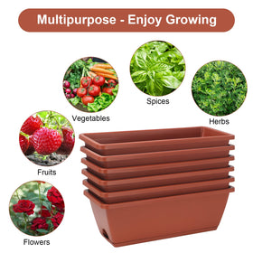 HOXHA planter deep enough for herbs, vegetables, and flowering plants.