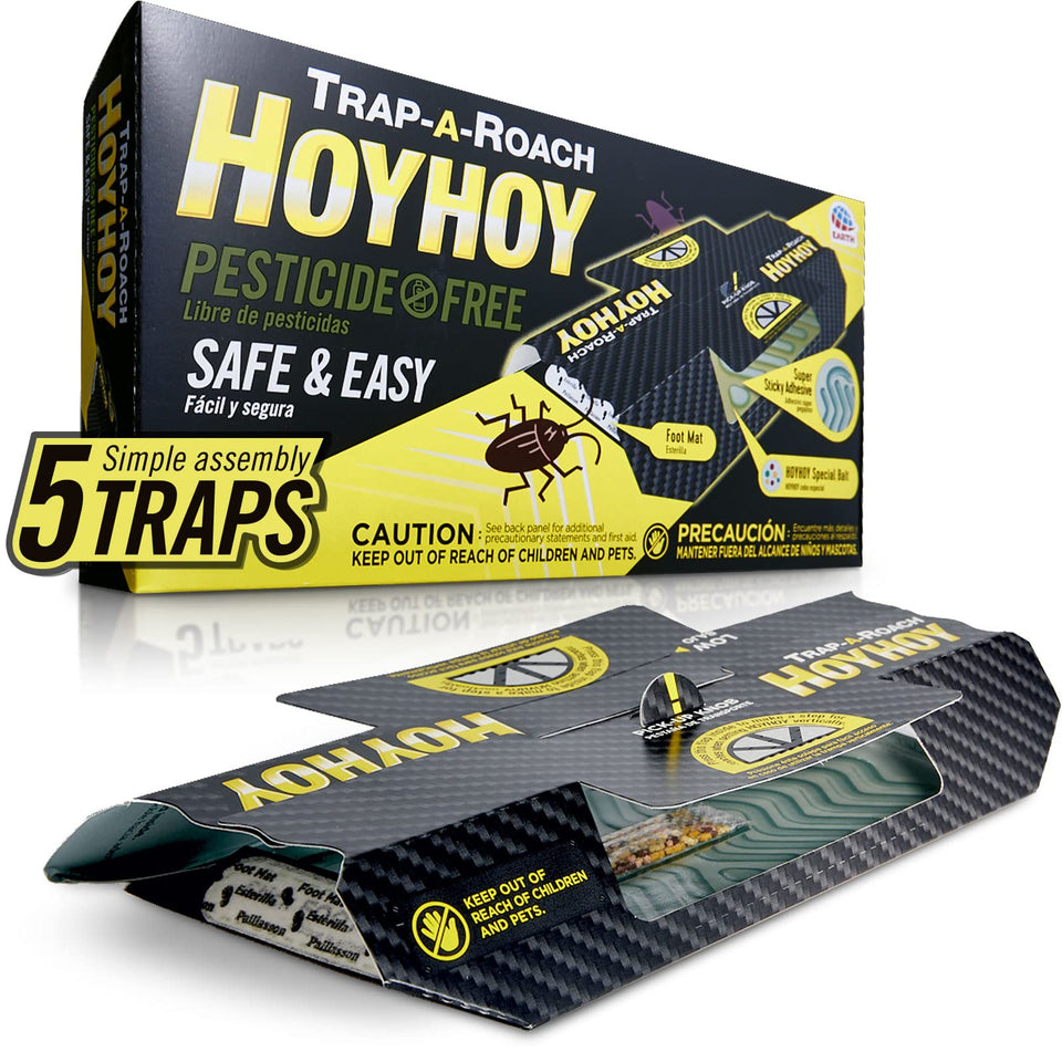 HOY HOY Trap A Roach bait traps show effective indoor pest control