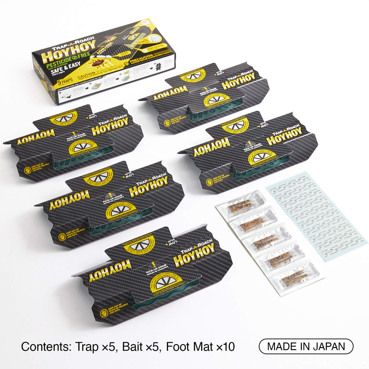 HOY HOY Trap A Roach sticky glue close-up highlights strong adhesion for quick capture