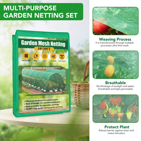 Hoyejyou fiberglass hoops 36-piece create sturdy garden tunnel
