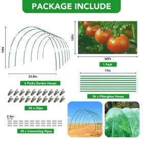 Hoyejyou netting kit connectors help customize grow tunnels