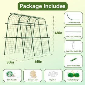 Hoyejyou steel-core trellis resists rust and lasts for seasons.