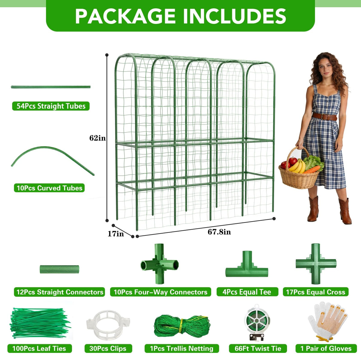 Hoyejyou garden clips and leaf ties keep vines neatly guided.