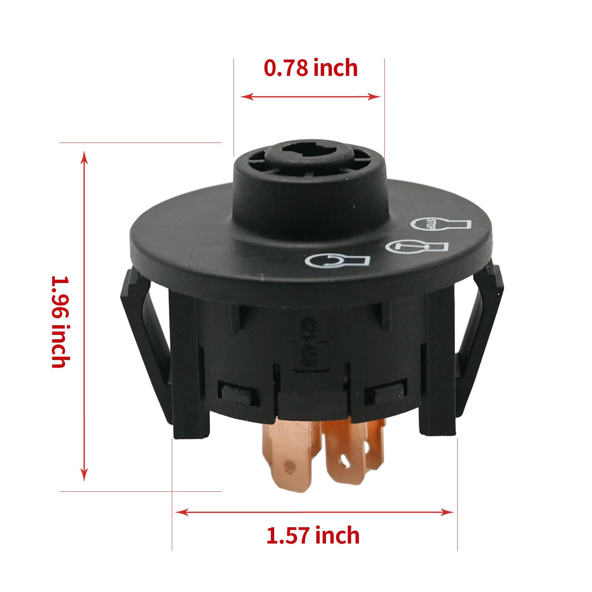Hoypeyfiy Exmark Lazer Z compatible ignition switch for quick replacement.