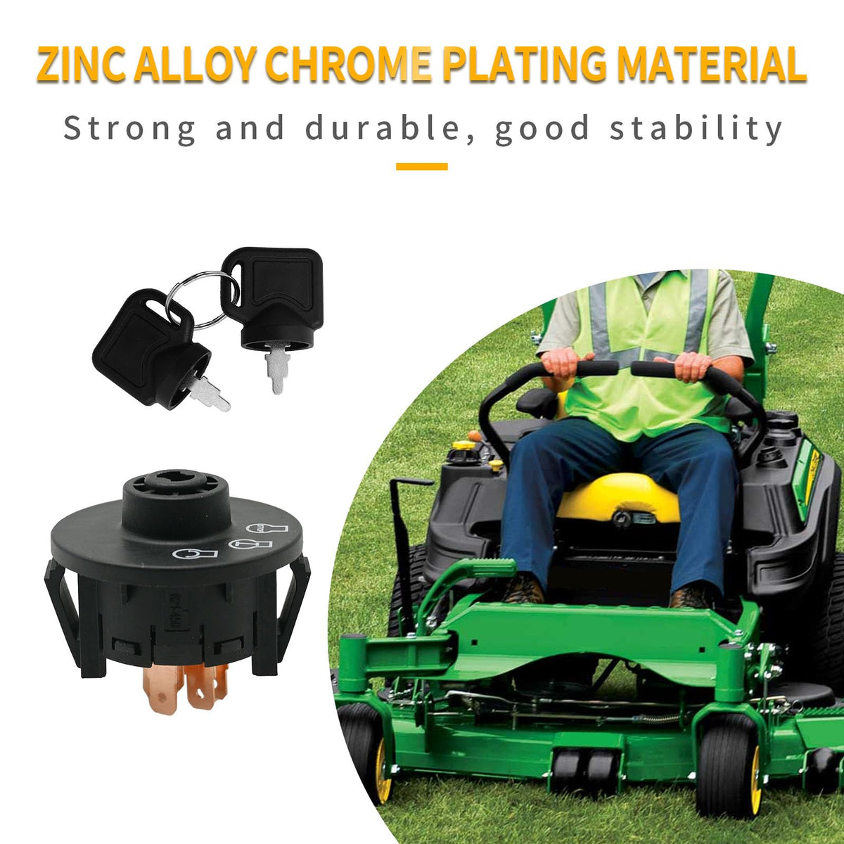 Hoypeyfiy TimeCutter ZS compatible ignition switch supports dependable starting.