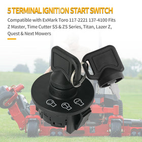 Hoypeyfiy replacement kit includes ignition switch and two keys for convenience.