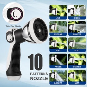 HOZEREEL decorative outdoor hose reel adds stylish storage to garden settings.