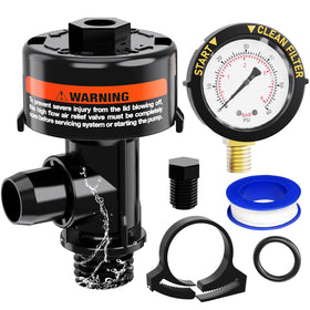 HOZOL manual air-relief valve valve-body for pool filters improving flow
