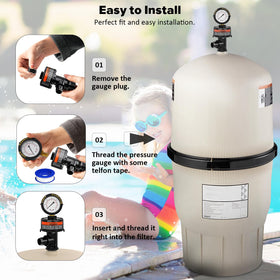 HOZOL relief valve during installation showing tool-free mounting