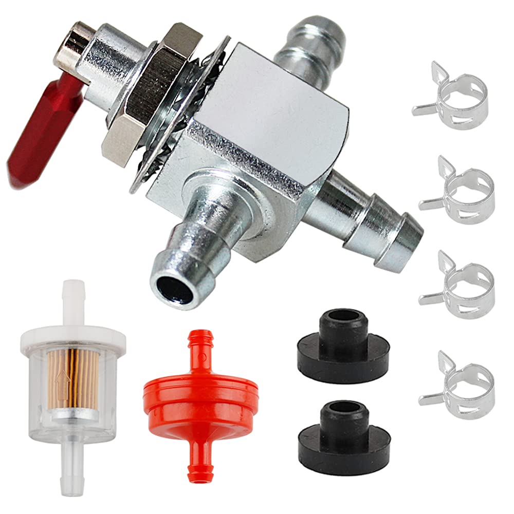HPENP fuel shut-off valve two-way 1/4-inch barbs for precise fuel control in mowers
