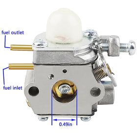 HPENP WS210 carburetor side view shows compact design for easy installation