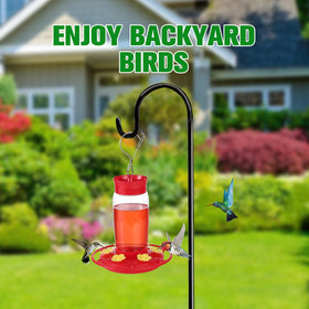 Hpewi hummingbird feeder two-pack is ideal for backyard, garden, or deck setups