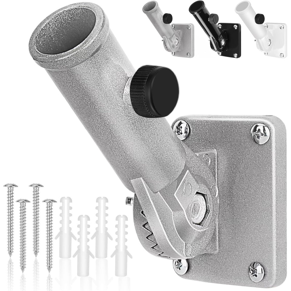 HPGOED flag pole holder outdoor bracket for durable exterior mounting.