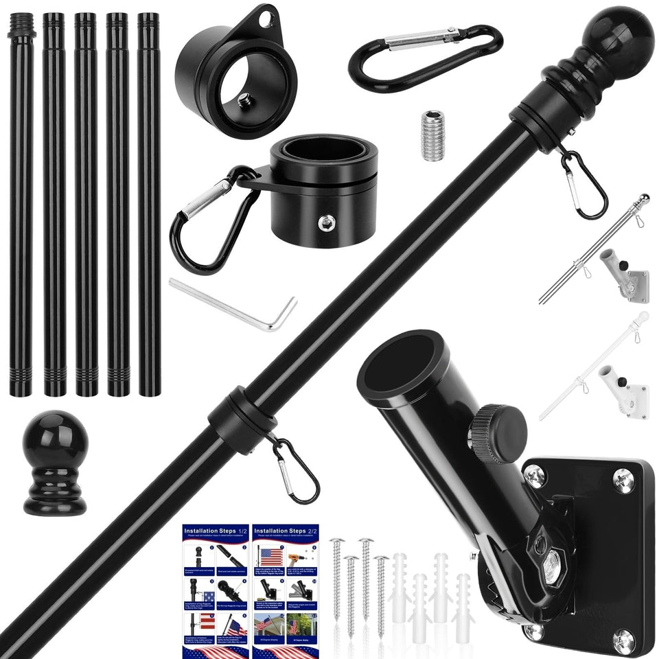 HPGOED 6ft flagpole for outdoor residential display.