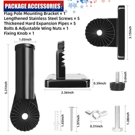 HPGOED heavy-duty aluminum mount highlights corrosion-resistant frame for all-season use.
