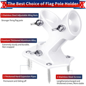 HPGOED heavy-duty bracket for outdoor flag display