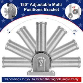 HPGOED inner diameter 1.05 inch fits flagpoles securely.
