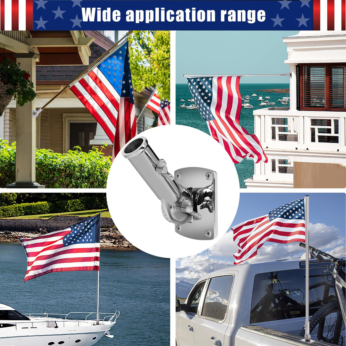 HPGOED weather-ready outdoor flag holder designed to last for years