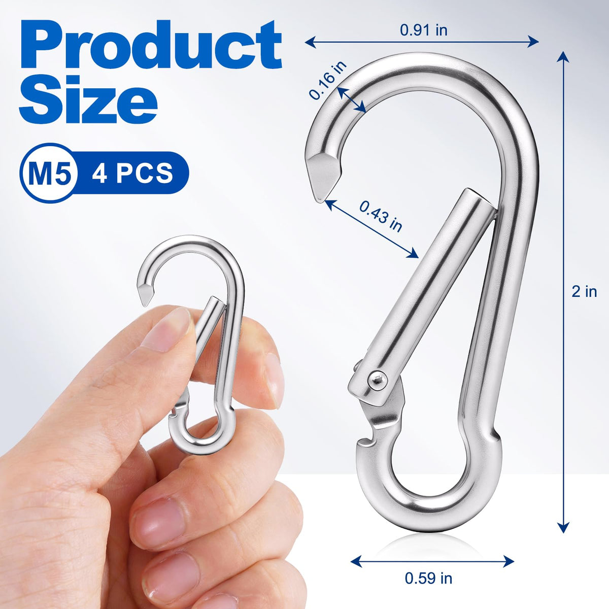 HPGOED outdoor utility clip suitable for backpacks, bottles, and gear