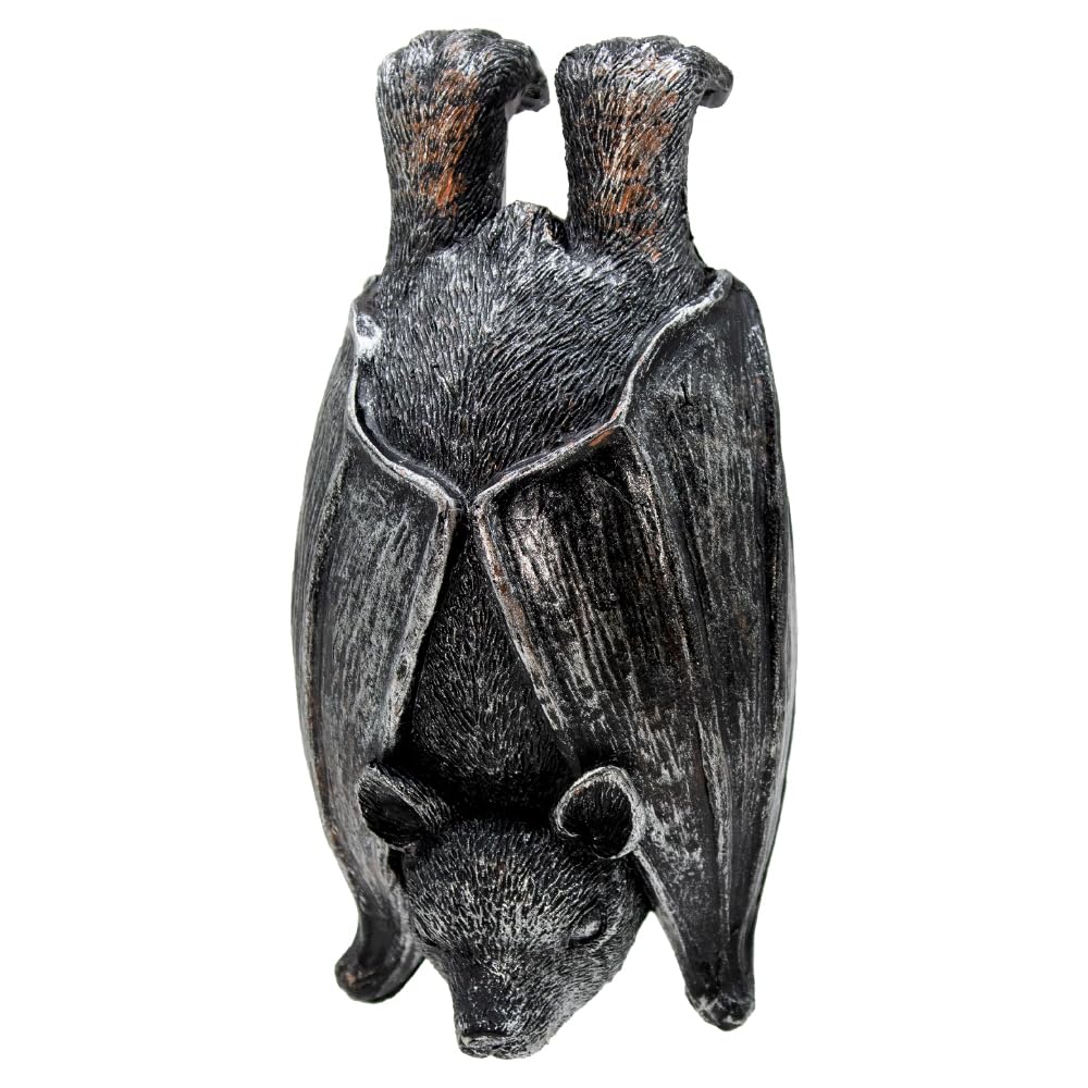 HPMAISON Halloween bat figurine for garden pots and planters.