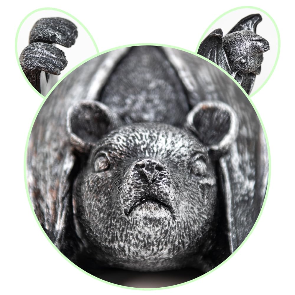HPMAISON weatherproof bat sculpture ideal for year-round display.