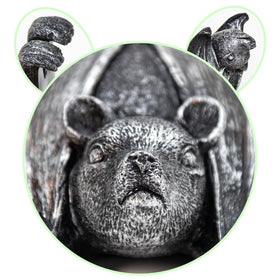 HPMAISON weatherproof bat sculpture ideal for year-round display.