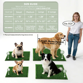 HQ4US 4LEGS chew-proof turf pad with realistic texture for comfortable potty sessions.
