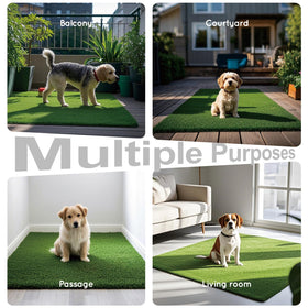 HQ4US 4LEGS machine washable turf for simple cleaning and odor dilution.