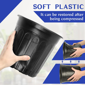 HQAUT 6-inch tall pot provides soil depth for cuttings and seedlings
