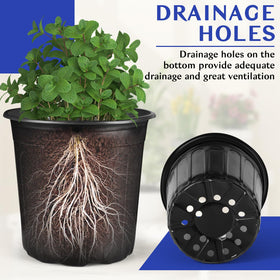 HQAUT flexible plastic pot is lightweight and easy to handle