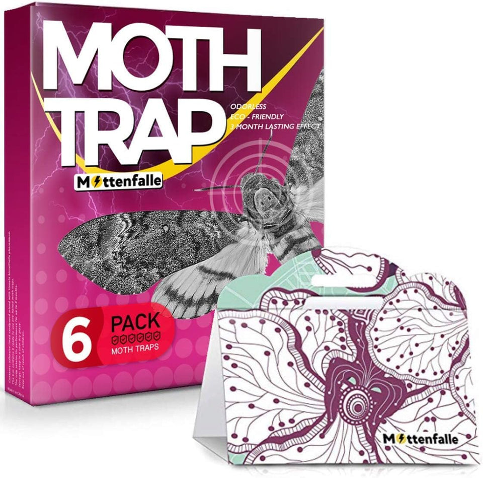 HQBLC Mottenfalle traps in foil packaging protect fabrics with long-lasting action