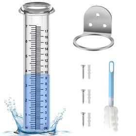 HQcontL accurate rain gauge 7-inch display for precise rainfall reading in your yard.