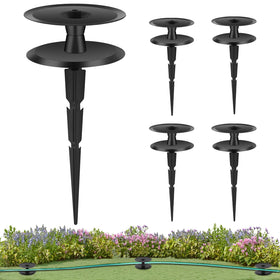 HQcontL garden hose guide spike metal for durable watering support