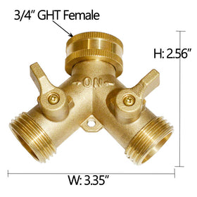 HQMPC 3-4 GHT thread connection compatible with most hoses.