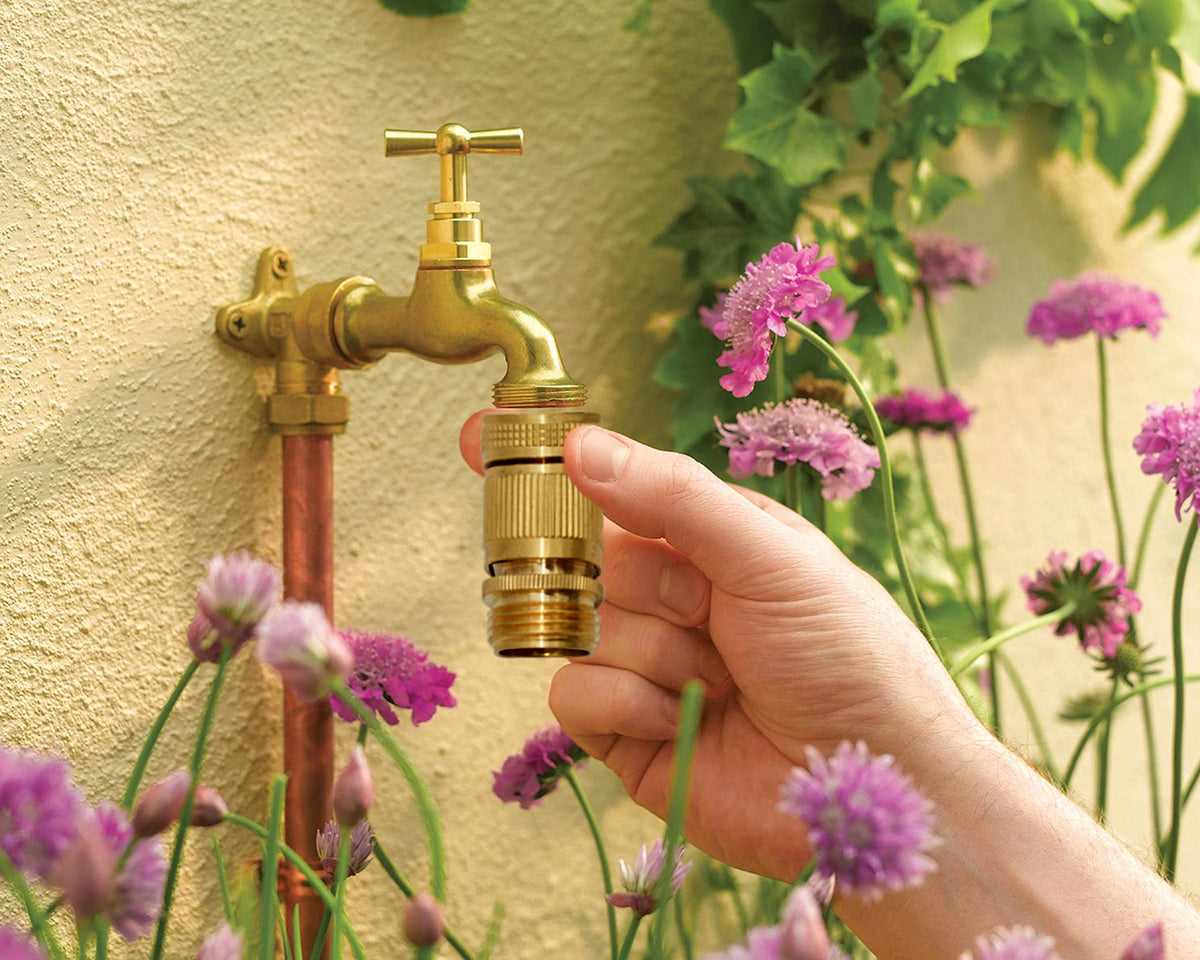 HQMPC 200psi-capable quick connect supports strong water flow