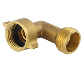 HQMPC brass elbow close-up highlighting durable construction.